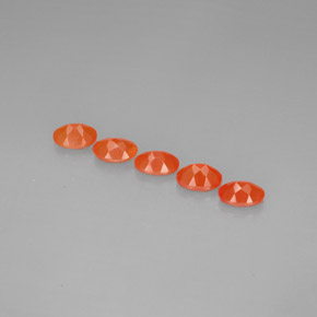  ct natürliche orangefarbener Karneol-Edelsteine, Transparent, Transparent / Lichtdurchlässig