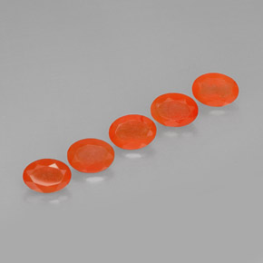  ct natürliche orangefarbener Karneol-Edelsteine, Transparent, Transparent / Lichtdurchlässig