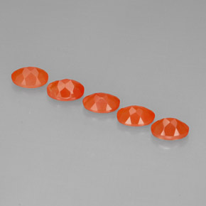  ct natürliche orangefarbener Karneol-Edelsteine, Transparent, Transparent / Lichtdurchlässig