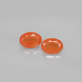  ct natürliche rot-orange Karneol-Edelsteine, Transparent, Transparent / Lichtdurchlässig