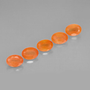  ct natürliche orangefarbener Karneol-Edelsteine, Transparent, Transparent / Lichtdurchlässig