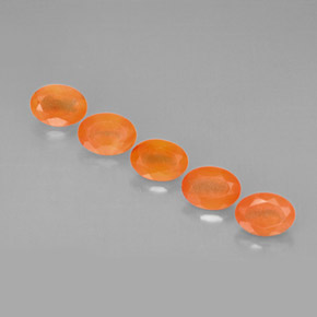 ct natürliche orangefarbener Karneol-Edelsteine, Transparent, Transparent / Lichtdurchlässig
