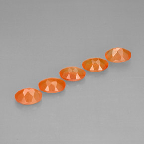  ct natürliche orangefarbener Karneol-Edelsteine, Transparent, Transparent / Lichtdurchlässig