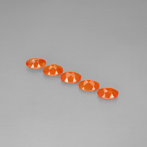  ct natürliche orangefarbener Karneol-Edelsteine, Transparent, Transparent / Lichtdurchlässig