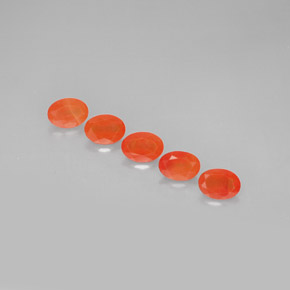  ct natürliche orangefarbener Karneol-Edelsteine, Transparent, Transparent / Lichtdurchlässig