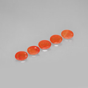  ct natürliche orangefarbener Karneol-Edelsteine, Transparent, Transparent / Lichtdurchlässig