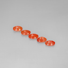  ct natürliche orangefarbener Karneol-Edelsteine, Transparent, Transparent / Lichtdurchlässig