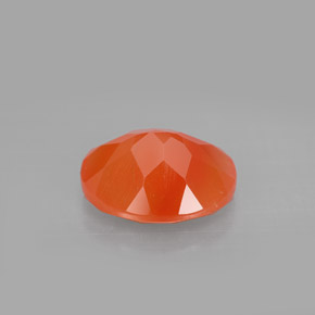 9,17 ctw natürlicher rot-orange Karneol, Transparent, Transparent / Lichtdurchlässig