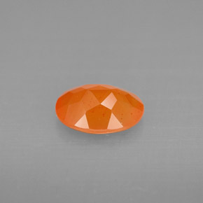 9,17 ctw natürlicher Orange Karneol, Transparent, Transparent / Lichtdurchlässig