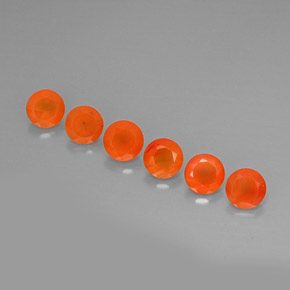  ct natürliche orangefarbener Karneol-Edelsteine, Transparent, Transparent / Lichtdurchlässig