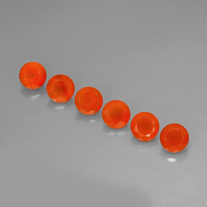  ct natürliche orangefarbener Karneol-Edelsteine, Transparent, Transparent / Lichtdurchlässig