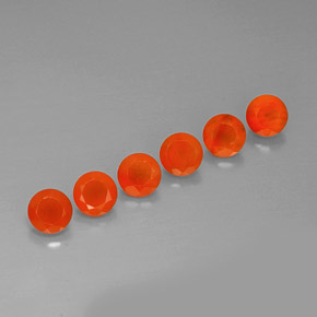  ct natürliche orangefarbener Karneol-Edelsteine, Transparent, Transparent / Lichtdurchlässig