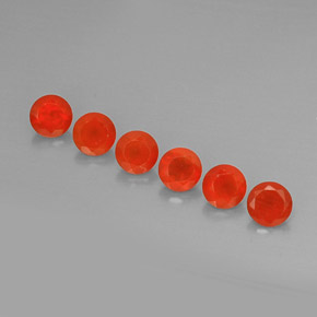  ct natürliche orangefarbener Karneol-Edelsteine, Transparent, Transparent / Lichtdurchlässig