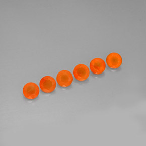  ct natürliche orangefarbener Karneol-Edelsteine, Transparent, Transparent / Lichtdurchlässig