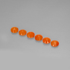  ct natürliche orangefarbener Karneol-Edelsteine, Transparent, Transparent / Lichtdurchlässig