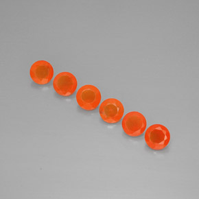  ct natürliche orangefarbener Karneol-Edelsteine, Transparent, Transparent / Lichtdurchlässig