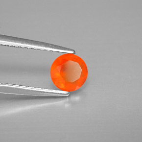 9,17 ctw natürlicher rot-orange Karneol, Transparent, Transparent / Lichtdurchlässig