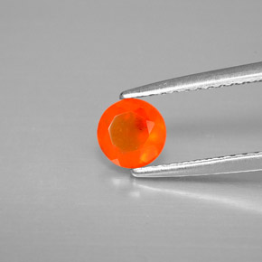 9,17 ctw natürlicher rot-orange Karneol, Transparent, Transparent / Lichtdurchlässig