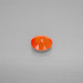 9,17 ctw natürlicher rot-orange Karneol, Transparent, Transparent / Lichtdurchlässig