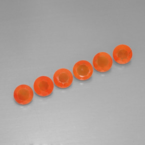  ct natürliche orangefarbener Karneol-Edelsteine, Transparent, Transparent / Lichtdurchlässig