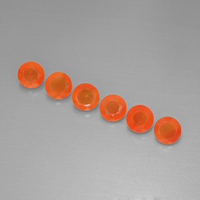  ct natürliche orangefarbener Karneol-Edelsteine, Transparent, Transparent / Lichtdurchlässig