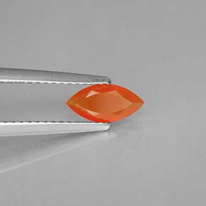 9,17 ctw natürlicher Orange Karneol, Transparent, Transparent / Lichtdurchlässig