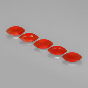  ct natürliche orangefarbener Karneol-Edelsteine, Transparent, Transparent / Lichtdurchlässig