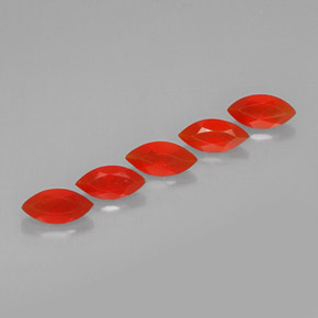  ct natürliche orangefarbener Karneol-Edelsteine, Transparent, Transparent / Lichtdurchlässig