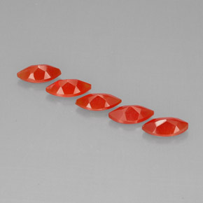  ct natürliche orangefarbener Karneol-Edelsteine, Transparent, Transparent / Lichtdurchlässig