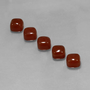  ct natürliche orangefarbener Karneol-Edelsteine, Kissenschliff, Lichtdurchlässig