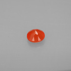 0,40 ctw natürlicher orangefarbener Karneol, Transparent, Transparent / Lichtdurchlässig