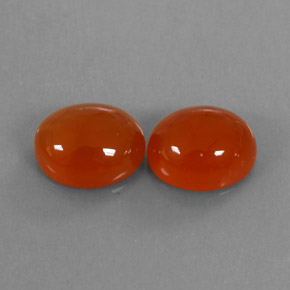  ct natürliche rot-orange Karneol-Edelsteine, Transparent, Transparent / Lichtdurchlässig