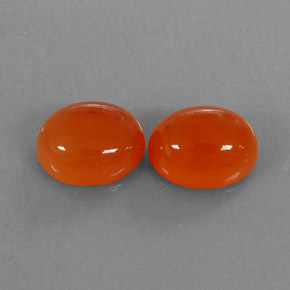  ct natürliche orangefarbener Karneol-Edelsteine, Transparent, Transparent / Lichtdurchlässig