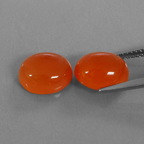  ct natürliche orangefarbener Karneol-Edelsteine, Transparent, Transparent / Lichtdurchlässig