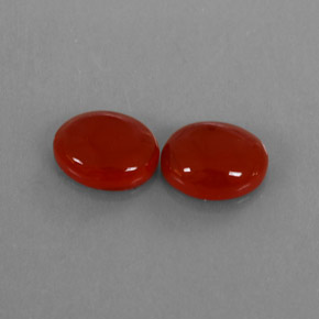  ct natürliche rot-orange Karneol-Edelsteine, Transparent, Transparent / Lichtdurchlässig