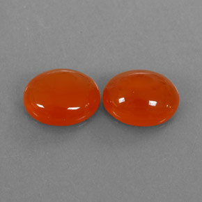  ct natürliche orangefarbener Karneol-Edelsteine, Transparent, Transparent / Lichtdurchlässig