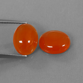  ct natürliche orangefarbener Karneol-Edelsteine, Transparent, Transparent / Lichtdurchlässig