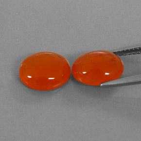  ct natürliche orangefarbener Karneol-Edelsteine, Transparent, Transparent / Lichtdurchlässig