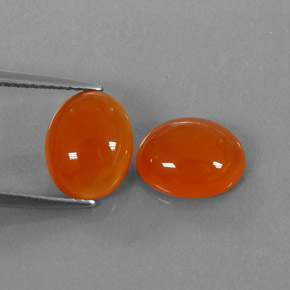  ct natürliche Orange Karneol-Edelsteine, Transparent, Transparent / Lichtdurchlässig