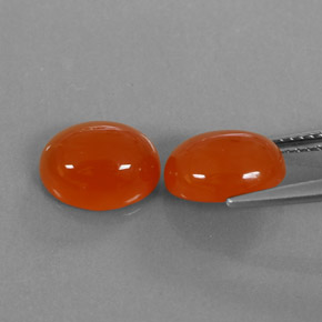  ct natürliche Orange Karneol-Edelsteine, Transparent, Transparent / Lichtdurchlässig