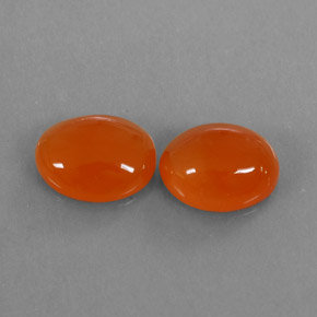  ct natürliche orangefarbener Karneol-Edelsteine, Transparent, Transparent / Lichtdurchlässig