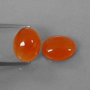  ct natürliche orangefarbener Karneol-Edelsteine, Transparent, Transparent / Lichtdurchlässig