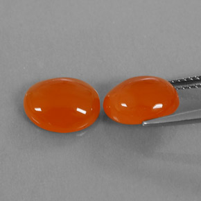  ct natürliche orangefarbener Karneol-Edelsteine, Transparent, Transparent / Lichtdurchlässig