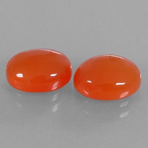  ct natürliche orangefarbener Karneol-Edelsteine, Transparent, Transparent / Lichtdurchlässig