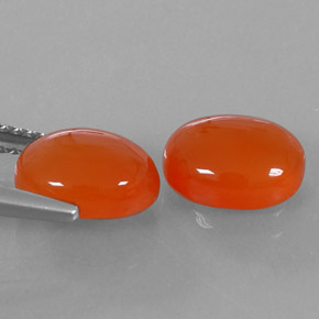  ct natürliche orangefarbener Karneol-Edelsteine, Transparent, Transparent / Lichtdurchlässig