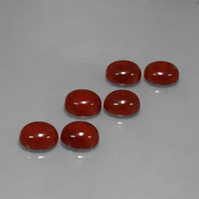  ct natürliche roter Karneol-Edelsteine, Oval Schliff, Lichtdurchlässig