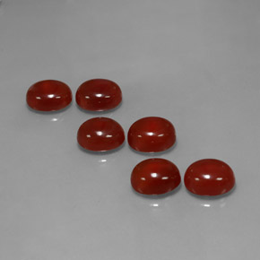  ct natürliche roter Karneol-Edelsteine, Oval Schliff, Lichtdurchlässig