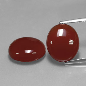  ct natürliche roter Karneol-Edelsteine, Oval Schliff, Lichtdurchlässig