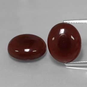  ct natürliche brauner Karneol-Edelsteine, Oval Schliff, Lichtdurchlässig