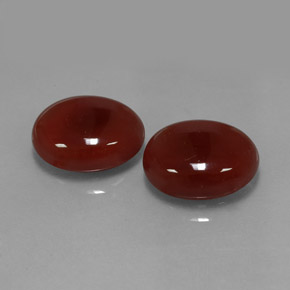  ct natürliche orangefarbener Karneol-Edelsteine, Oval Schliff, Lichtdurchlässig
